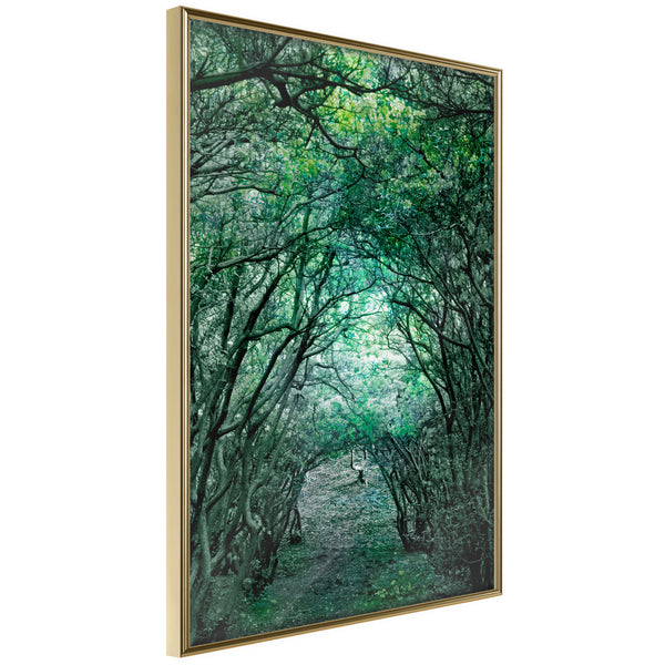 Poster - Tree Tunnel  - goud