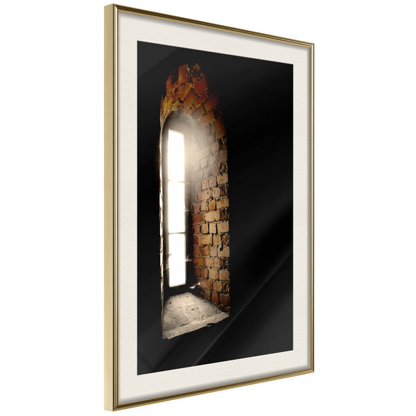 Poster - Window to the World  - goud passepartout