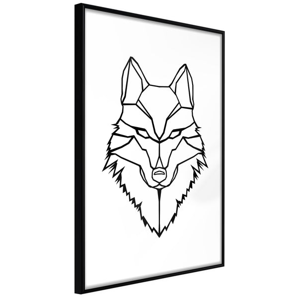 Poster - Wolf Look  - zwart