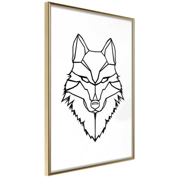 Poster - Wolf Look  - goud