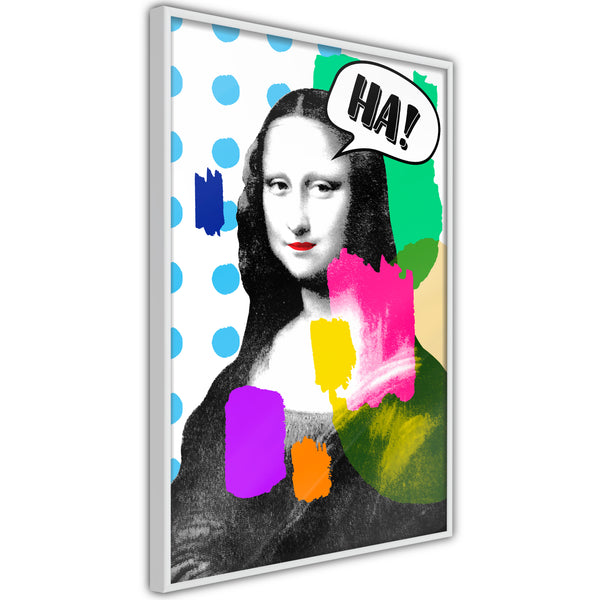 Poster - Mona Lisa's Laughter  - wit