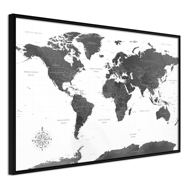 Poster - The World in Black and White  - zwart