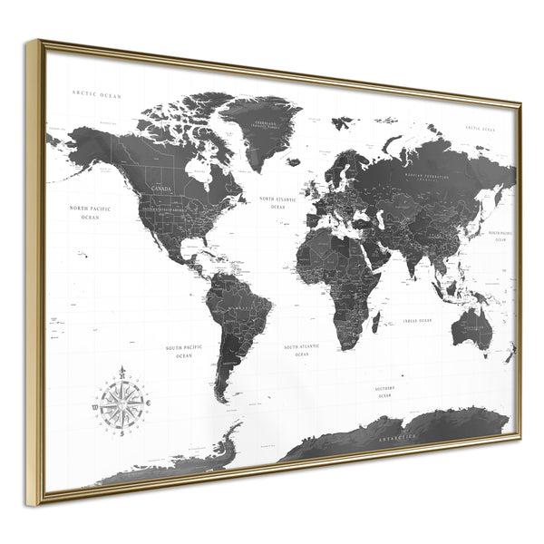 Poster - The World in Black and White  - goud
