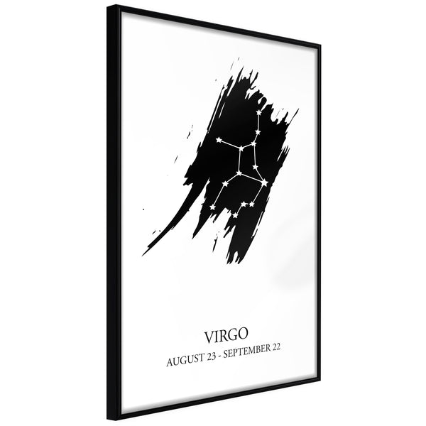 Poster - Zodiac: Virgo I  - zwart