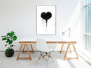Poster - Graffiti Heart  - wit