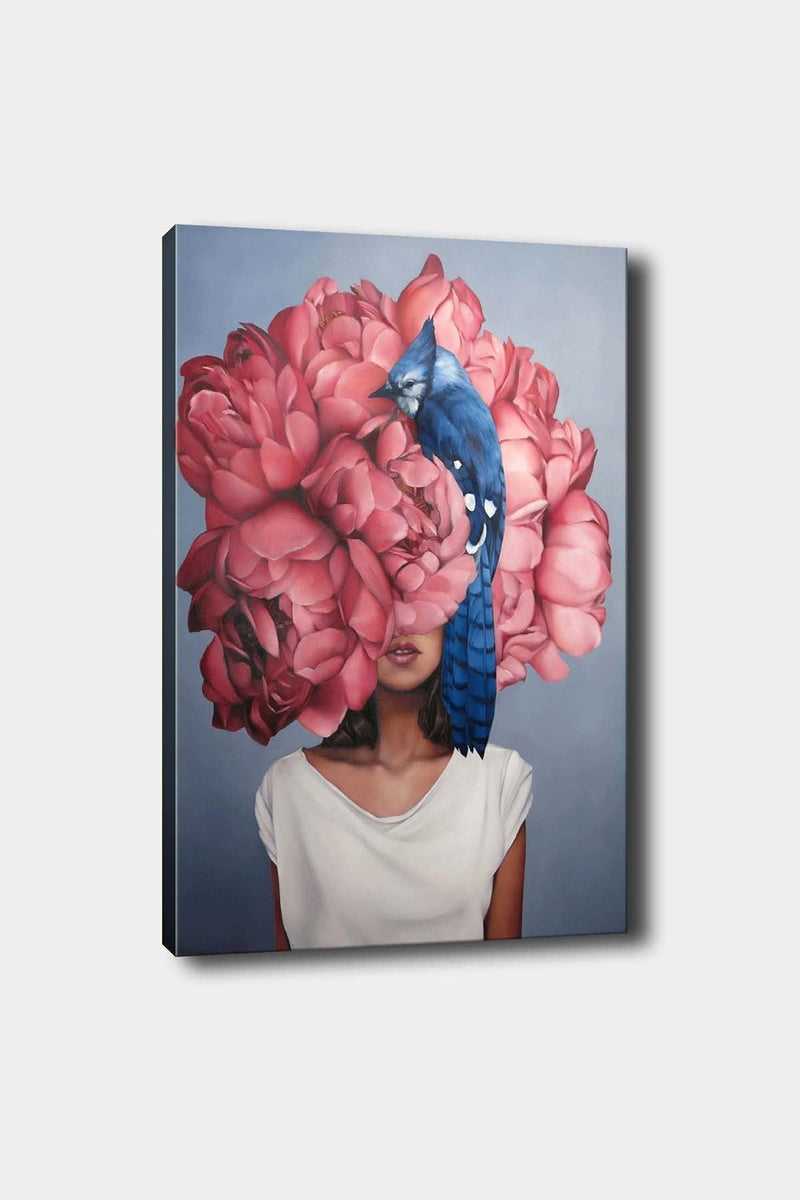 Floral Portrait Canvas schilderij