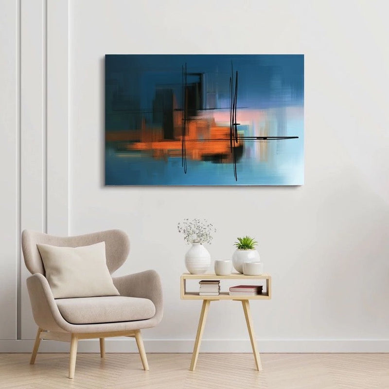 Abstract Horizon Canvas schilderij