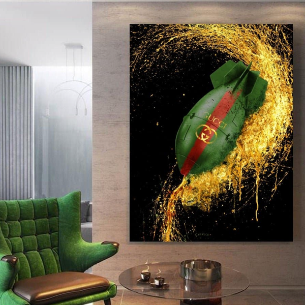 The Gucci Bomb Canvas schilderij