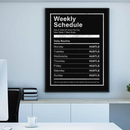 The Hustle Schedule Canvas schilderij