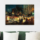 A Night At the Fira Canvas schilderij
