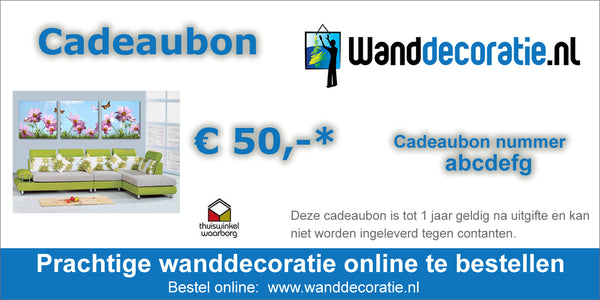 Cadeaubon 50 Euro