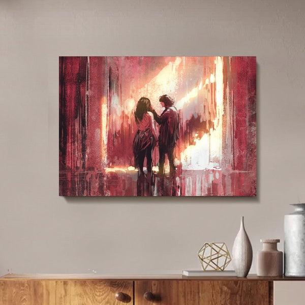 Burning Love Canvas schilderij