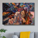 The Jazz Club Canvas schilderij
