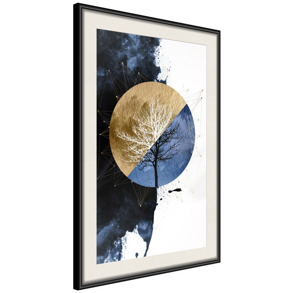 Poster - Harmony of Opposites  - zwart passepartout