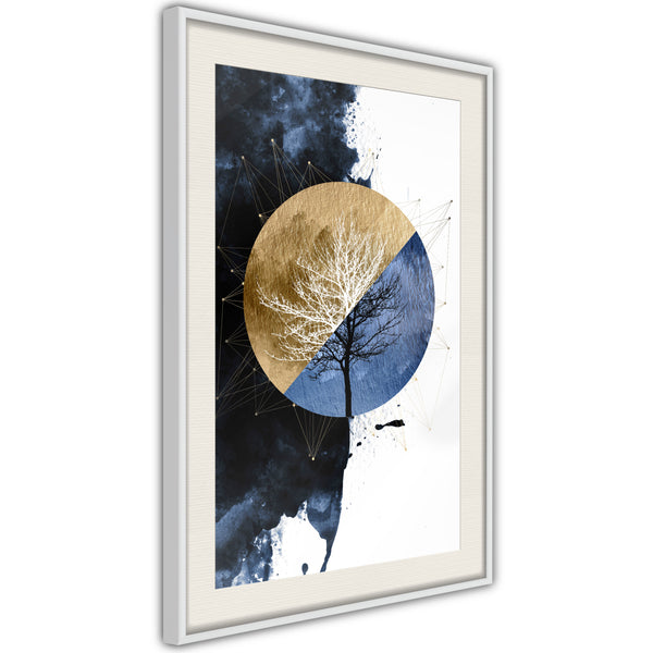 Poster - Harmony of Opposites  - wit passepartout