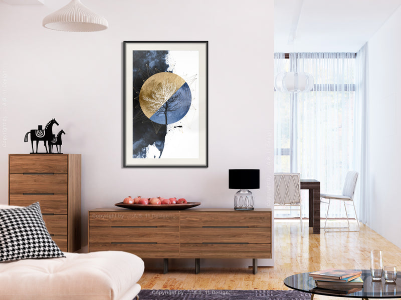 Poster - Harmony of Opposites  - zwart passepartout