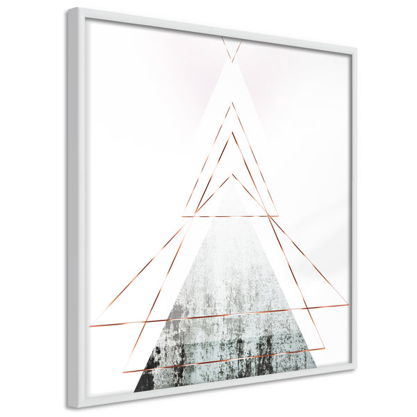 Poster - Snow-Capped Peak (Square)  - wit