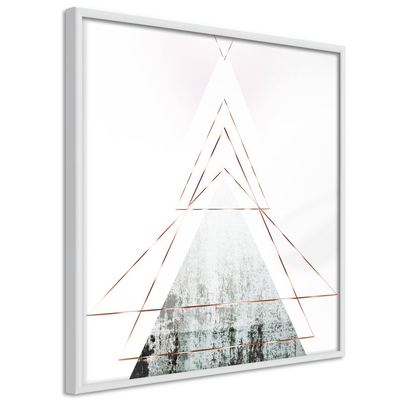 Poster - Snow-Capped Peak (Square)  - wit