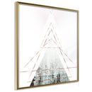 Poster - Snow-Capped Peak (Square)  - goud