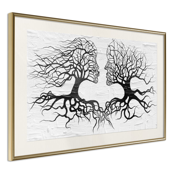 Poster - Like the Old Trees  - goud passepartout
