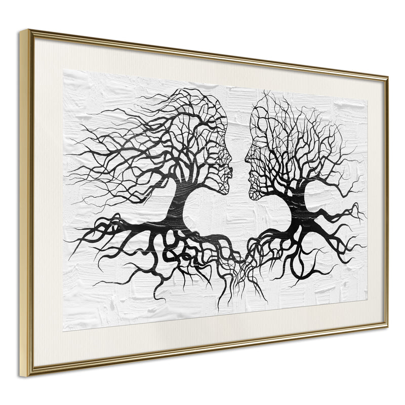 Poster - Like the Old Trees  - goud passepartout