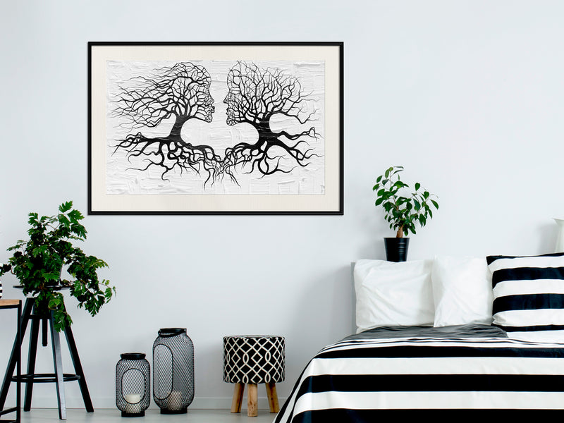 Poster - Like the Old Trees  - zwart passepartout