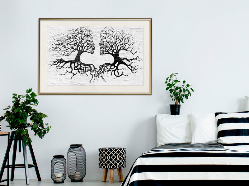Poster - Like the Old Trees  - goud passepartout