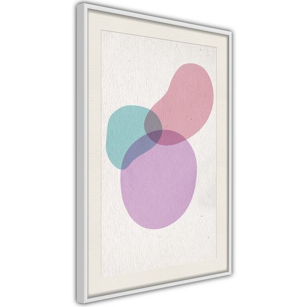 Poster - Pastel Sets I  - wit passepartout