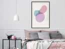 Poster - Pastel Sets I  - zwart passepartout