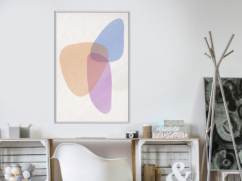 Poster - Pastel Sets II  - wit