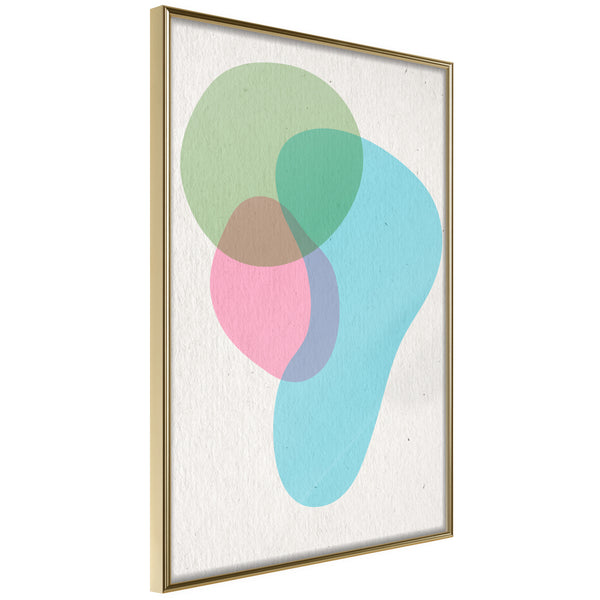 Poster - Pastel Sets III  - goud