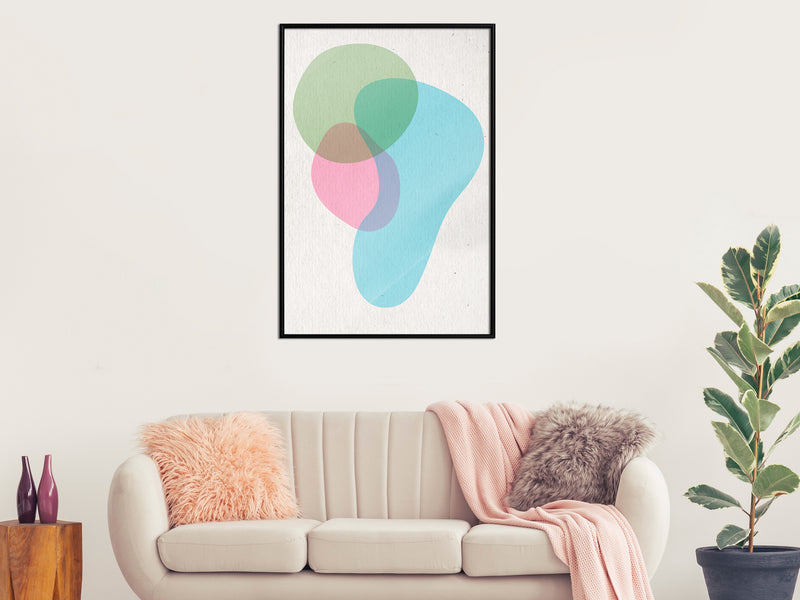 Poster - Pastel Sets III  - zwart