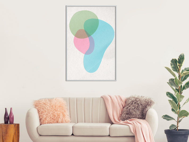 Poster - Pastel Sets III  - wit