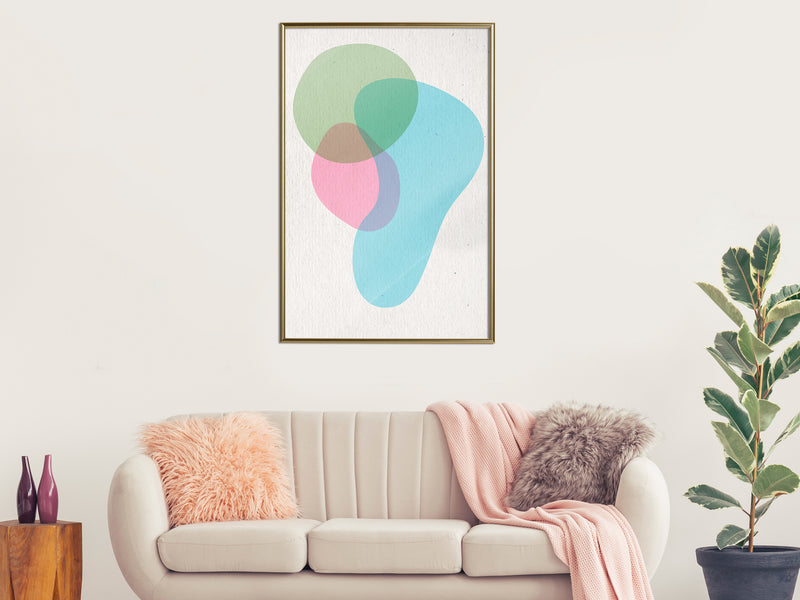 Poster - Pastel Sets III  - goud