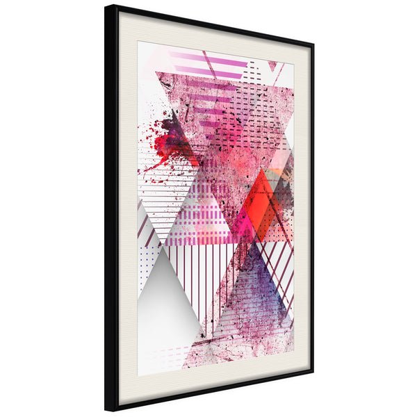 Poster - Patchwork I  - zwart passepartout