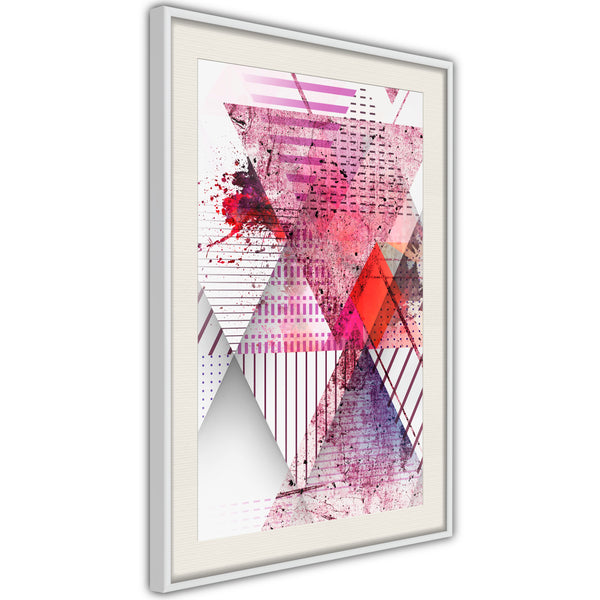 Poster - Patchwork I  - wit passepartout