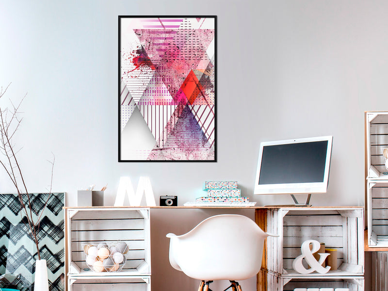 Poster - Patchwork I  - zwart