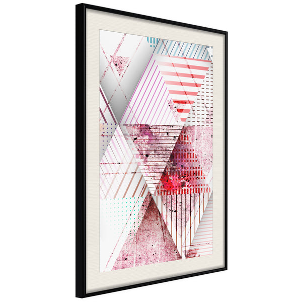 Poster - Patchwork II  - zwart passepartout