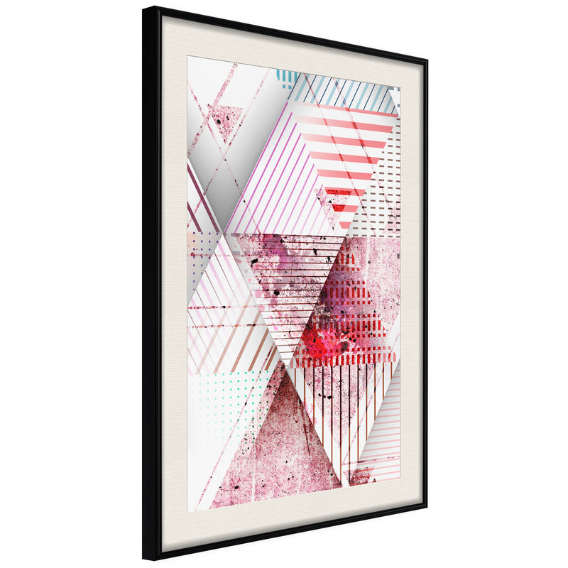 Poster - Patchwork II  - zwart passepartout