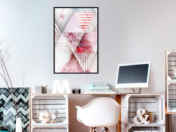 Poster - Patchwork II  - zwart