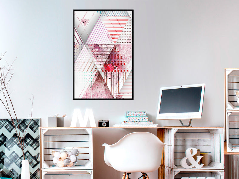 Poster - Patchwork II  - zwart