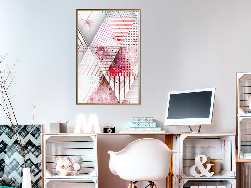 Poster - Patchwork II  - goud