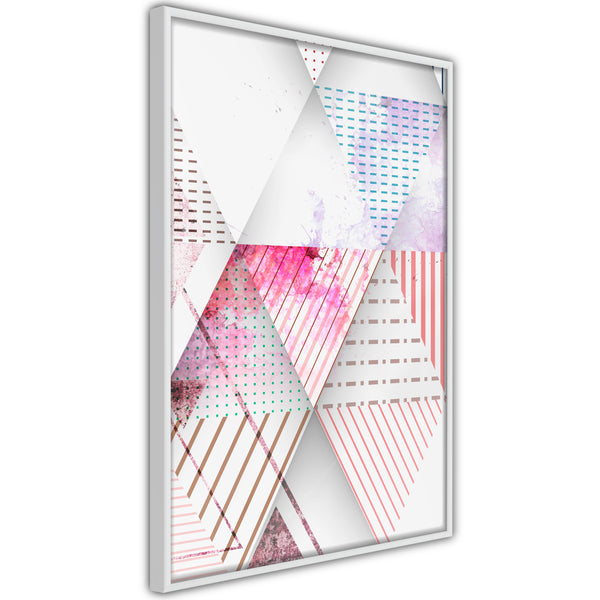 Poster - Patchwork III  - wit