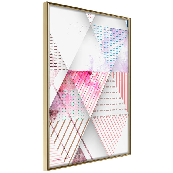 Poster - Patchwork III  - goud