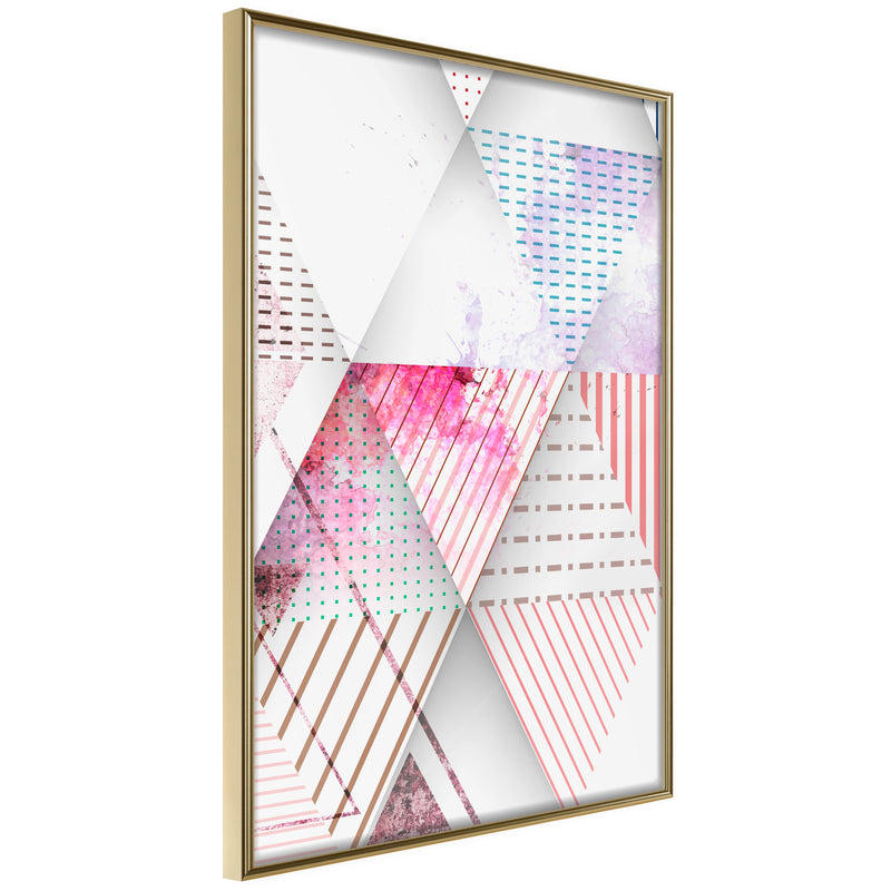 Poster - Patchwork III  - goud
