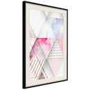 Poster - Patchwork III  - zwart passepartout