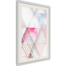 Poster - Patchwork III  - wit passepartout