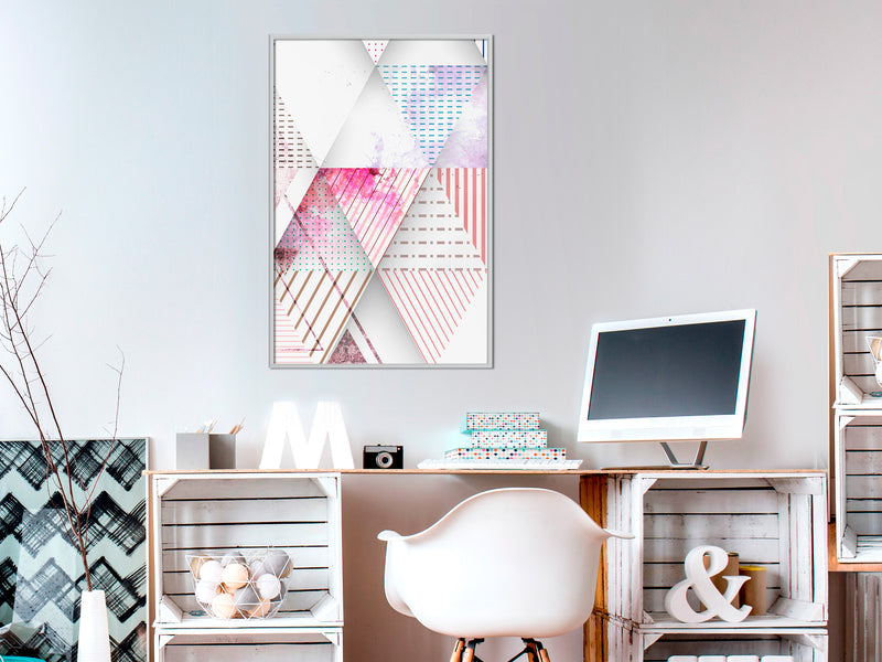 Poster - Patchwork III  - wit