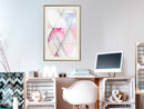 Poster - Patchwork III  - goud passepartout
