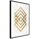 Poster - Golden Inlay  - zwart
